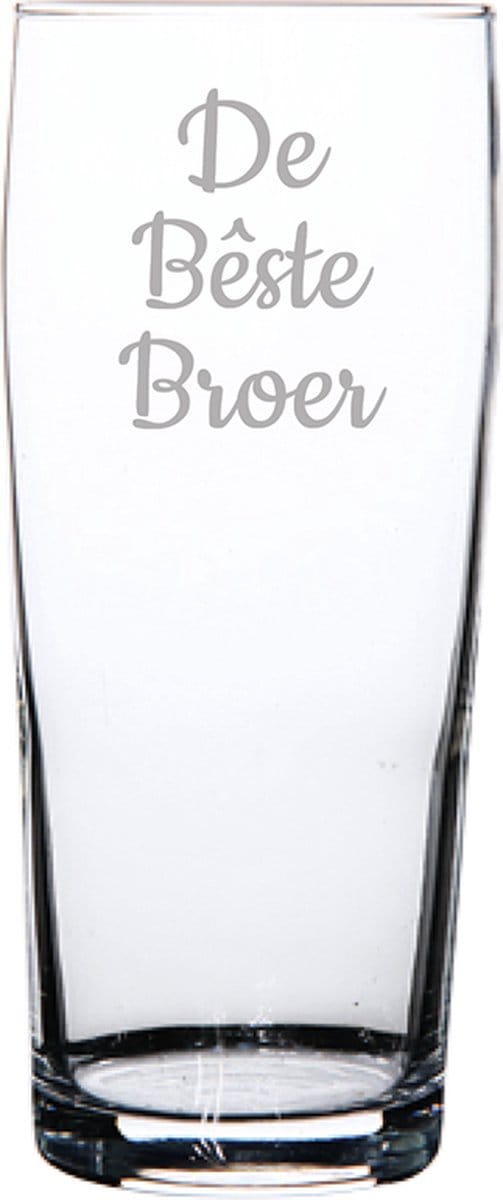 Gegraveerde bierfluitje 19cl De Bêste Broer