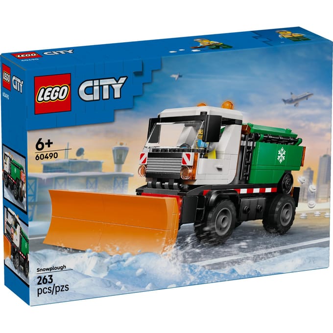 LEGO City Sneeuwploeg 60490 Bouwset voor Kinderen om Een Realistische Ploeg met Lichten en Kabels te Bouwen