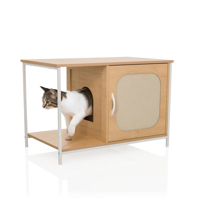 Kattenhuis / dressoir KITTYHOME 1 80x48x55 cm beuken / withjh LIVING