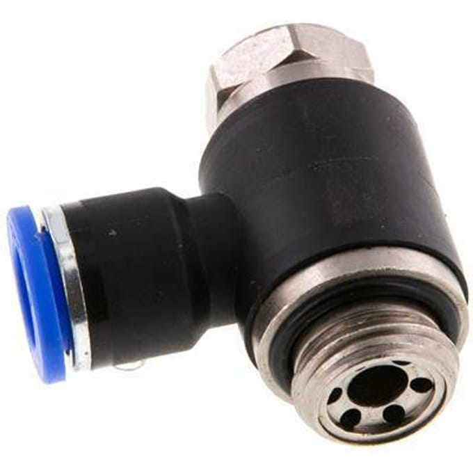 L-stuk Regelventiel 10 mm - G3/8'' Regeling-Uit Messing/Nylon Sleufschroef