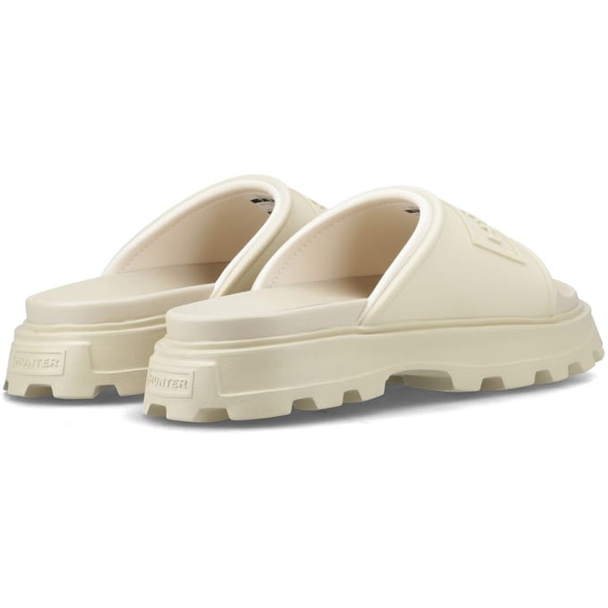Hunter Moulded Stacked Slider Polyester Dames Grind Slippers