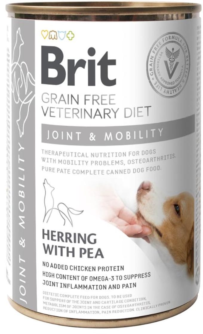 Brit Vet Diet Mobility Natvoer in Blik voor Honden 6x400g