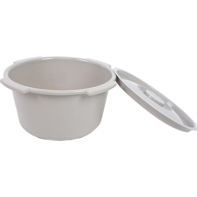 Seau de toilette portable pour personnes âgées et maternelles gray