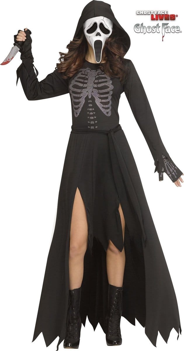 Ghost Face® Skeleten Jurk Dames