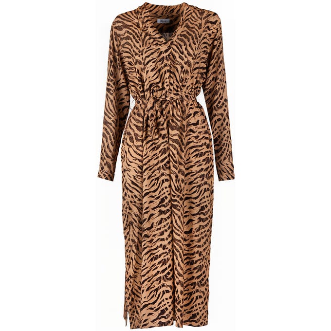 Stenströms Desireé, Dress Beige Pattern Taglia: 38 | Abiti Midi Outlet | Donna | Marrone