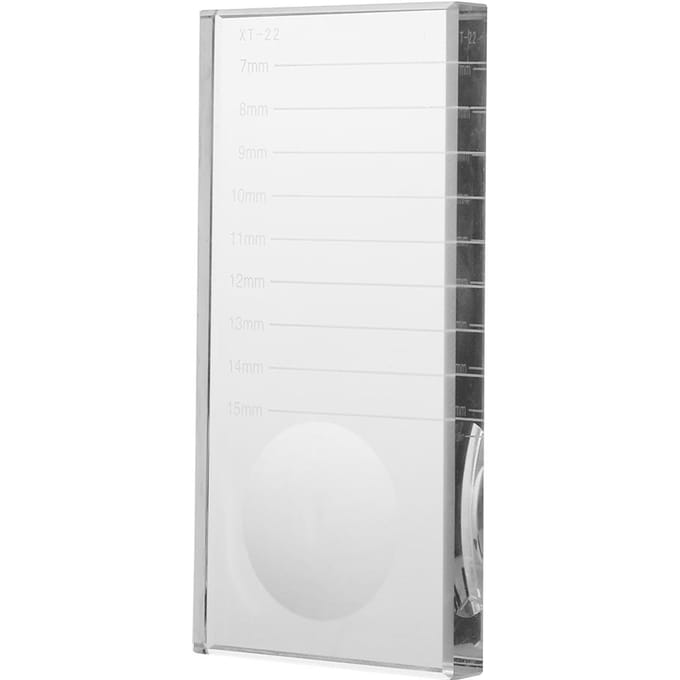 Rechthoekig Glas Valse Wimperlijm Lijm Scheider Houder Wimperverlenging Palet white