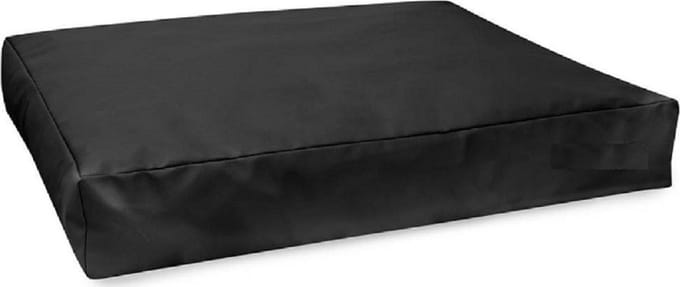 Topmast Comfortbag Hondenkussen Leatherlook Zwart leer - Zachte vulling 100 x 70 x 15 cm
