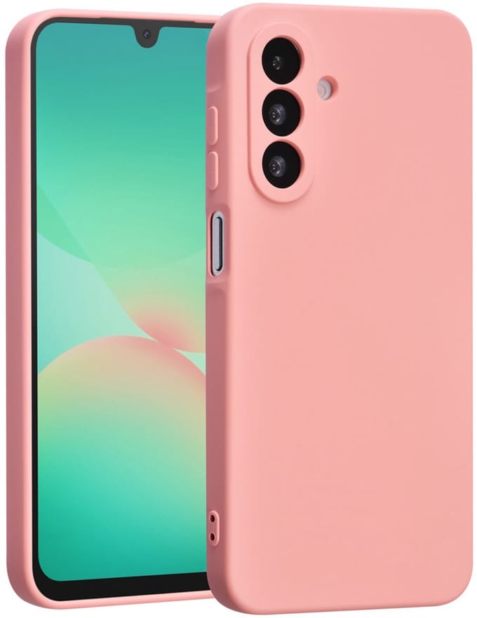 Shockproof Backcover - Liquid Silicone Soft Hoesje - Geschikt voor: Samsung Galaxy A16 - Zalmroze