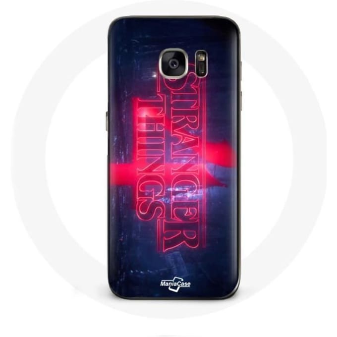 Coque - Samsung - Galaxy S7 - Transparent - Logo Stranger Things - Protection Souple transparent