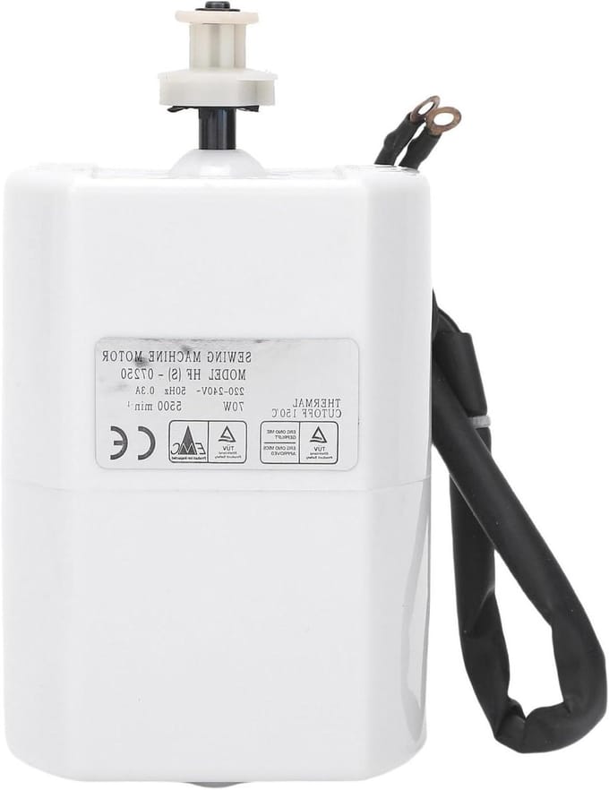 Naaimachine Motor - Krachtige Motor - Efficiënt Naaien - 70 Watt Vermogen - 5500 RPM - Wit