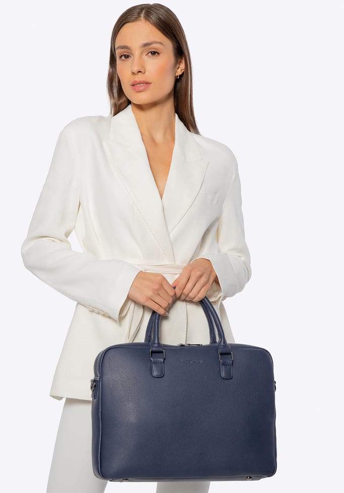 WITTCHEN Laptoptas 16" - Elegante Eco-Leder, Blauw