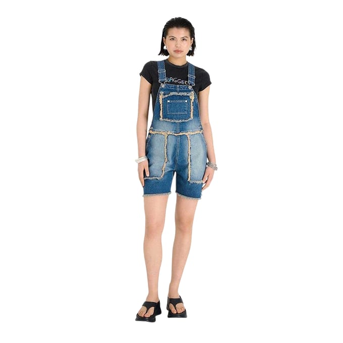 The Ragged Priest Chroma-overall met onafgewerkte randen voor dames (Vuil gewassen)