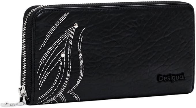 Desigual Portemonnee Goodall Fiona Long Wallet Black Zwart