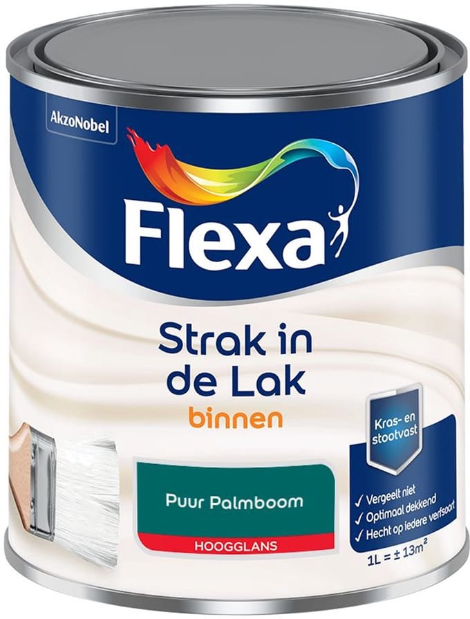 Flexa - Strak In De Lak Binnenlak Hoogglans - Puur Palmboom - Mengverf - 1 L