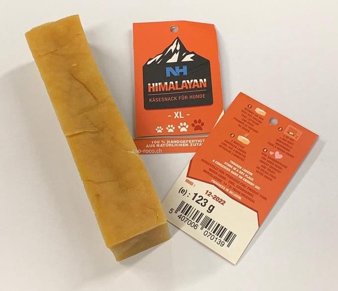 Coucour - yak kaas - Himalayan Cheese Bone 123gr XL - yakmelk kauwbot - yakkaas yak - hondensnacks - snack