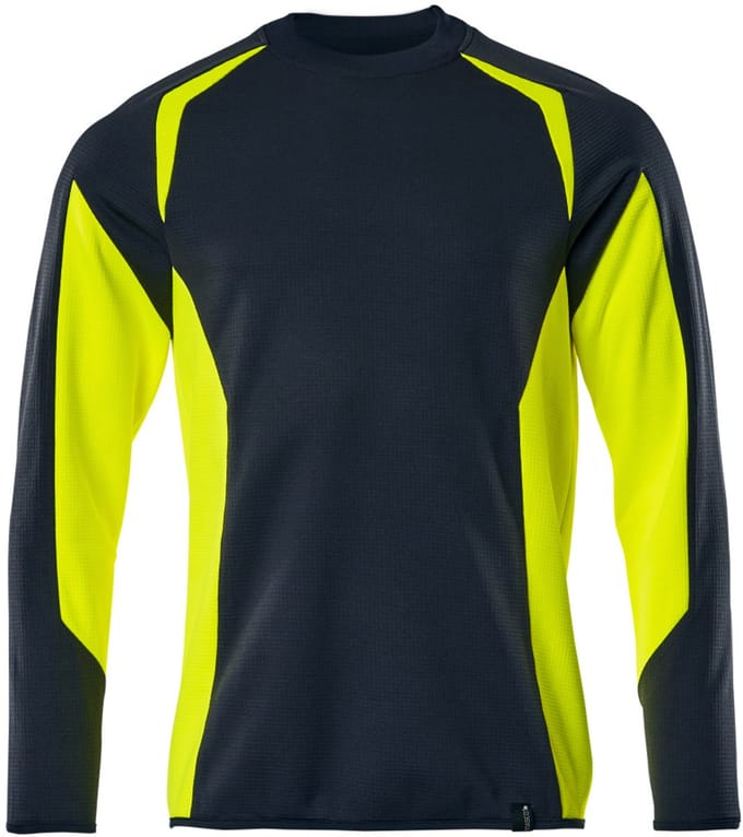 Mascot Accelerate Safe Sweatshirt 22084-781 - donkermarine/hi-vis geel - L