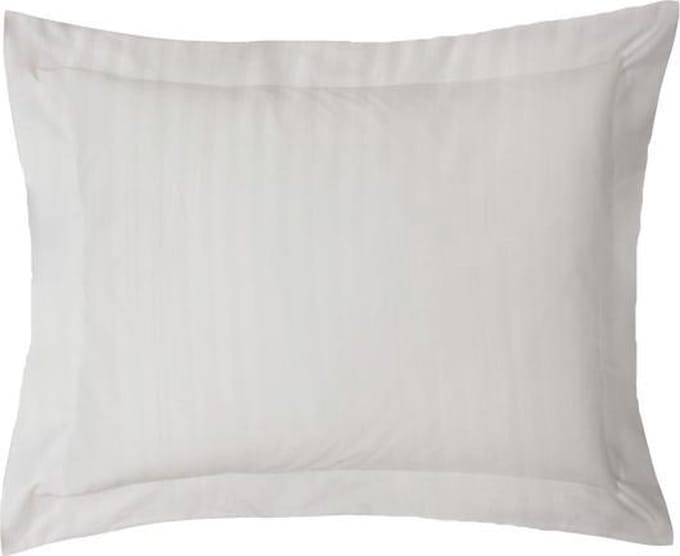 iSleep Satijnstreep Kussensloop - 60x70 cm - Zilver