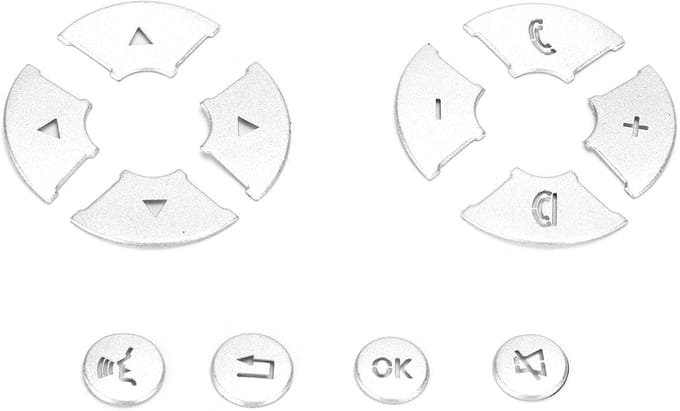 Button Stickers Kit - 12Pcs Steering Wheel Button Trim Cover Decor - Vervangingen voor Mercedes Benz 2008-2013 E C S GLK