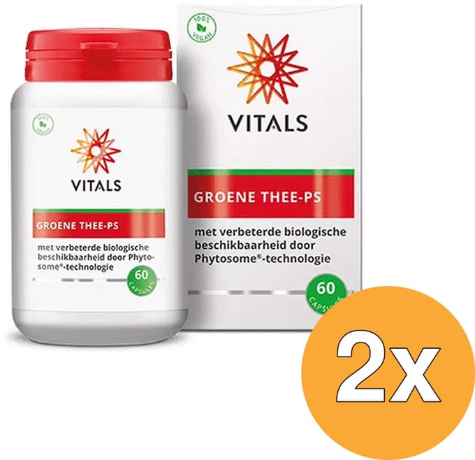 2x Vitals Groene Thee-PS (60 capsules)