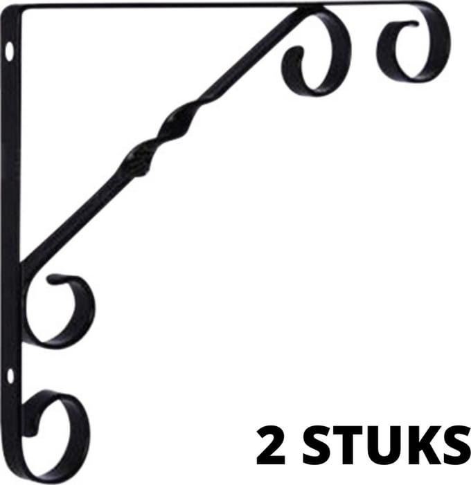 St. Helens Home & Garden Wandmontage Plank Beugels - Pak van 2