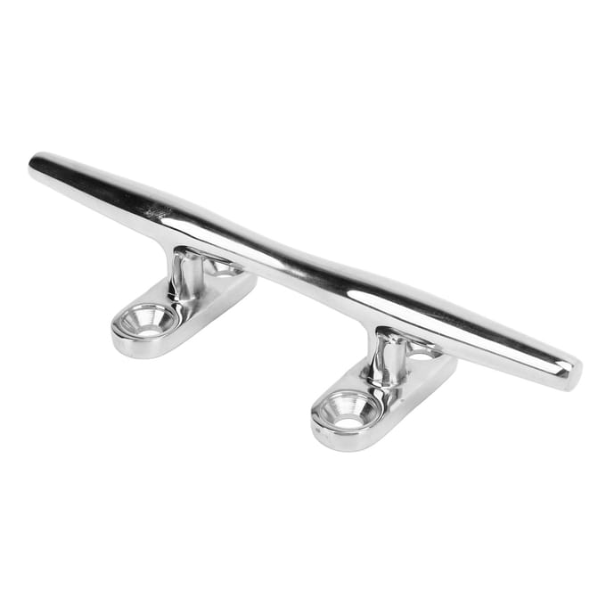 Taquet de Bateau Base Ouverte Robuste Acier Inoxydable 316 Taquets de Quai de Bateau avec Vis d'Installation pour SS316-5 white