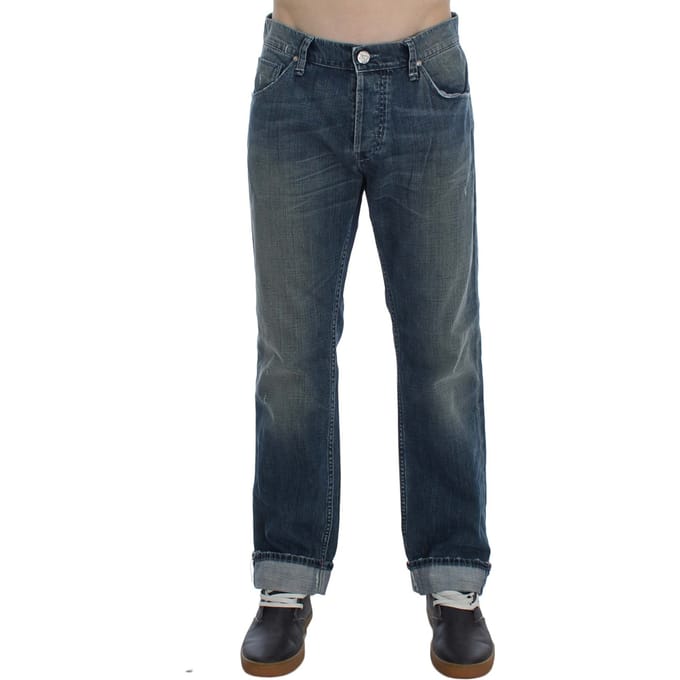 Versleten Rechte Jeans