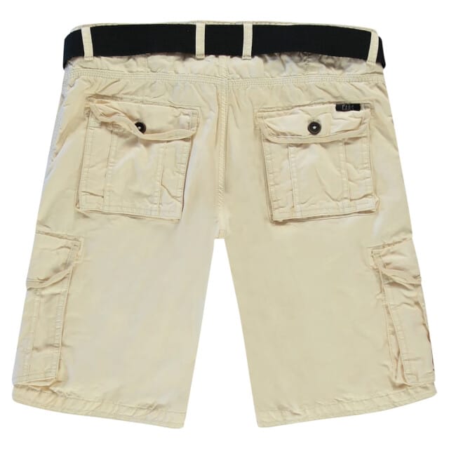 Korte regular fit cargobroek met stoffen riem, model 'DURRAS'