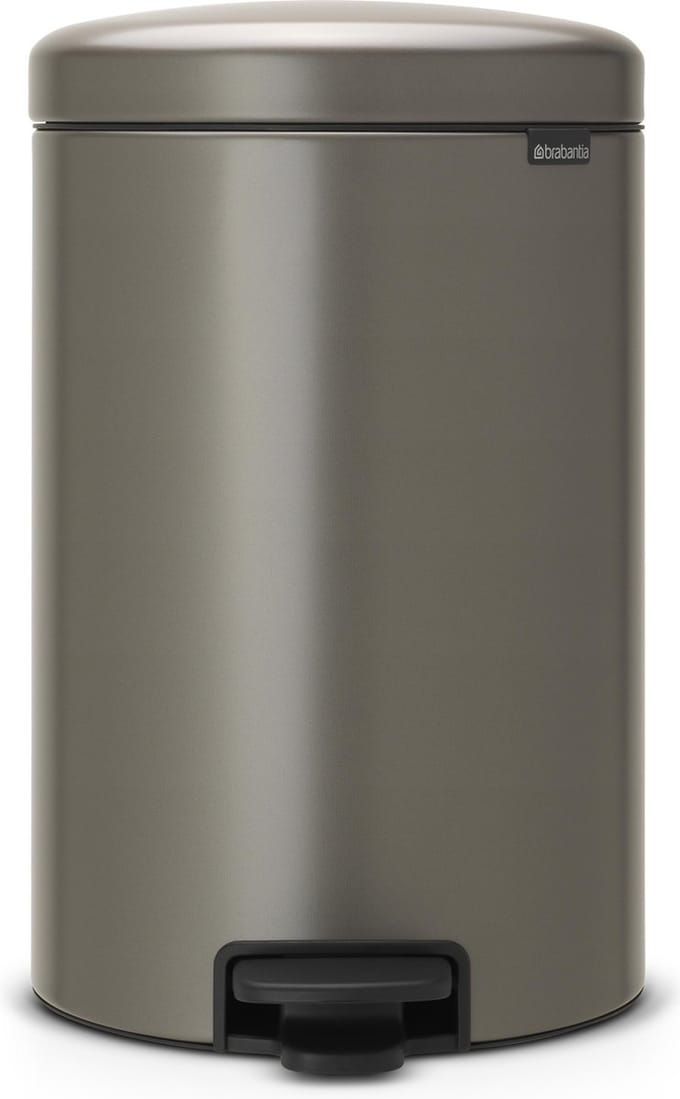 Brabantia NewIcon Prullenbak - 20 liter - Platinum