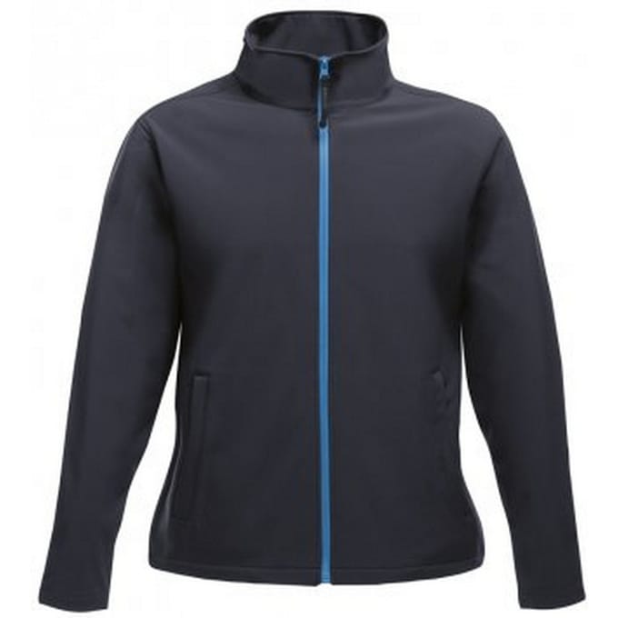 Regatta Opvallende Dames/dames Ablaze Afdrukbaar Soft Shell-jasje (Marine / Frans Blauw)