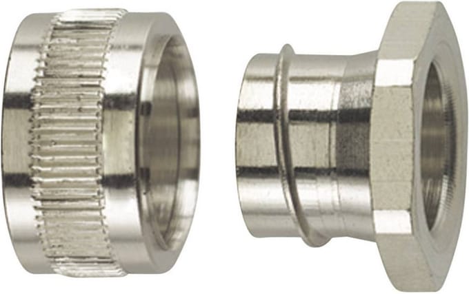 HellermannTyton 166-31202 PCS16-PC Eindafsluiting Metaal M20 13 mm Recht 1 stuk(s)