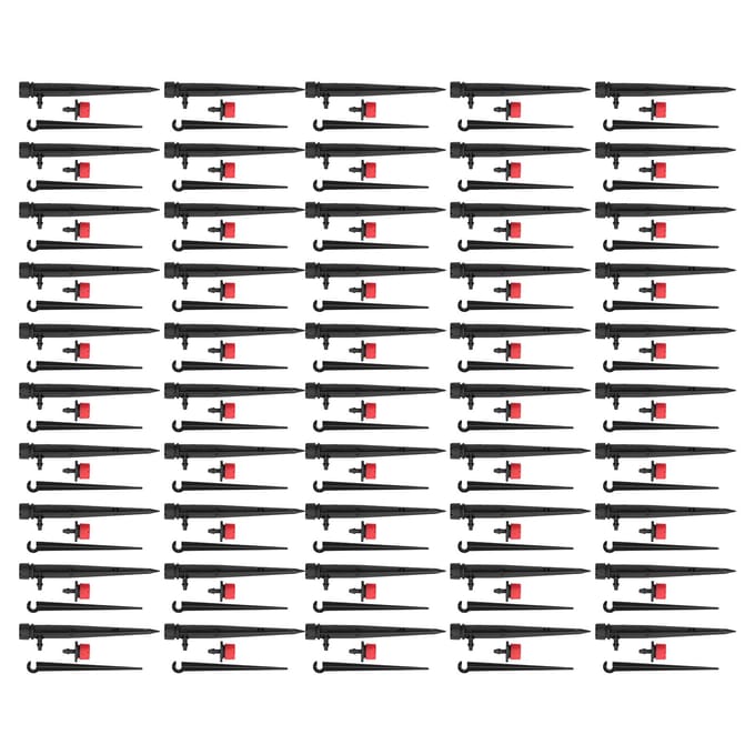 150 STUKS/Set Druppelirrigatie Kit Waterdruppelaars Tuinsproeiers Accessoires black
