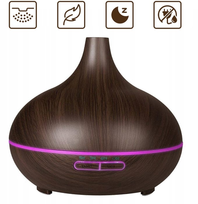Aroma Diffuser - 500ML - Aroma Diffuser Luchtbevochtiger - Etherische olie diffuser - Essentiele olie Aromadiffusers - Geurverspreider voor Aromatherapie