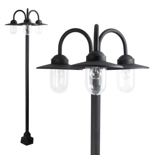 KS Verlichting Dolce Retro 3 Lichts Lantaarn Zwart