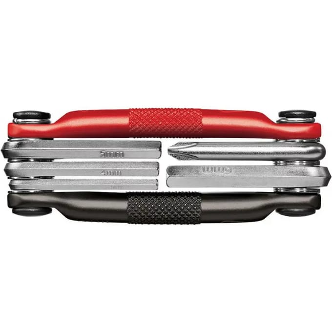 Crankbrothers multitool M5 zak model zwart/rood 5-delig