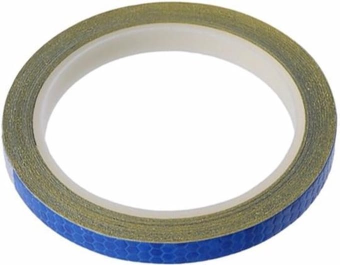 Reflecterende tape - BLAUW - 8 meter - 8mm