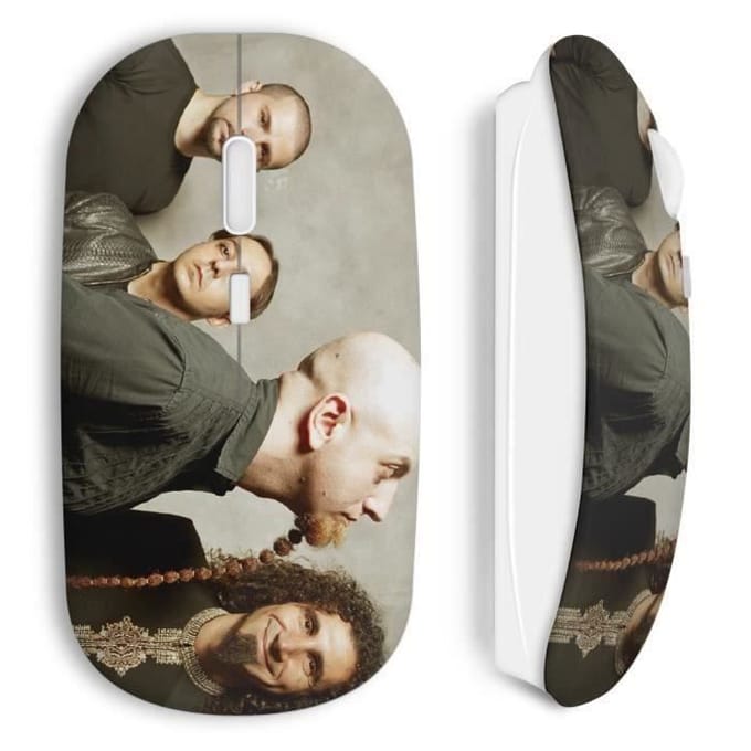 Souris sans fil - MANIACASE - System Of A Down - Clé USB wifi incluse - Compatible Mac et PC - Blanc