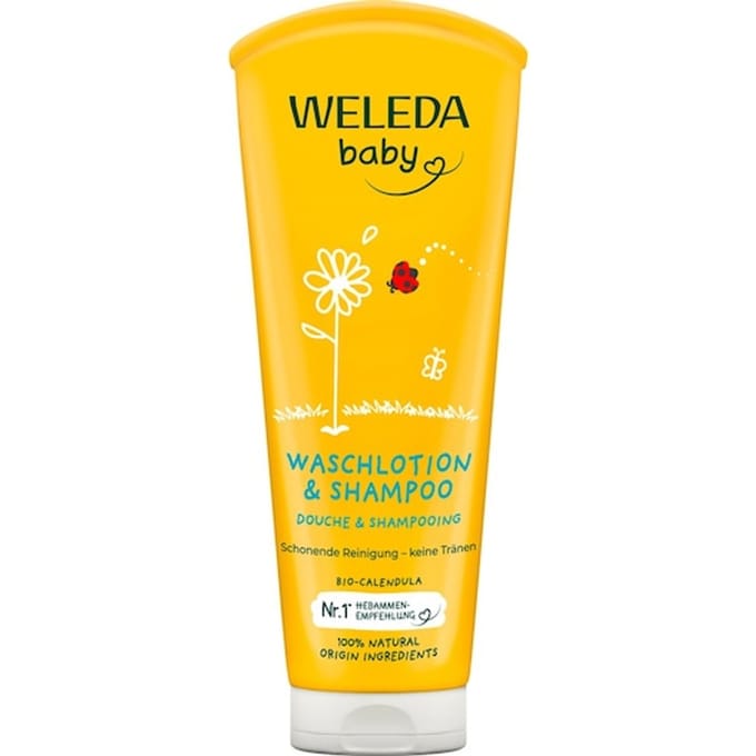 WELEDA Baby's en kinderen Calendula Waslotion & Shampoo Schoonmaken Unisex 200 ml