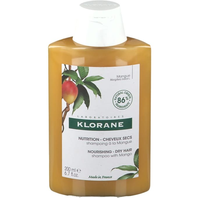 Klorane Haar Mangue Beurre de Mangue/Mangoboter Shampoo Droog Haar 200ml