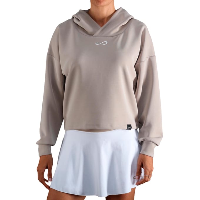 Endless Hypersoft Sweater met capuchon Dames-beige