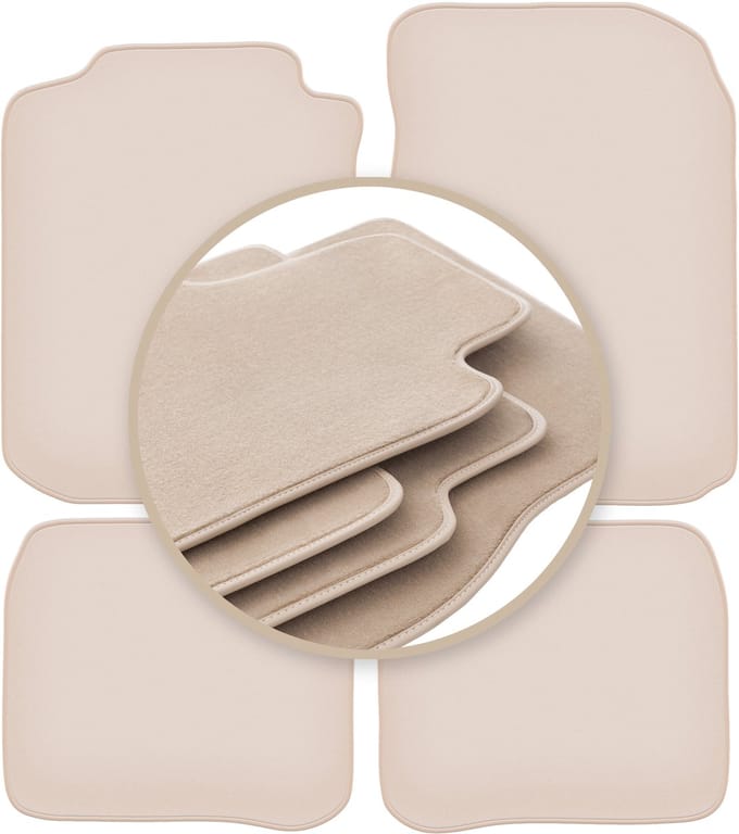 PREMIUM beige matten voor: Toyota Corolla E11 hatchback 1997-2001
