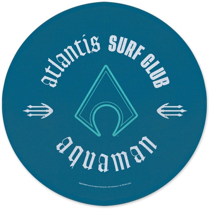 Aquaman Core Atlantis Surf Club Round Bath Mat