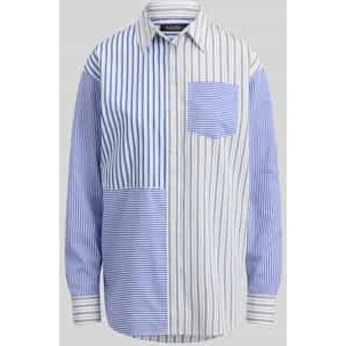 regular fit blouse van puur katoen