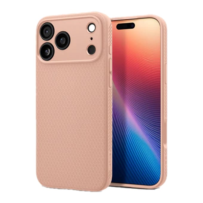 Spigen Liquid Air Hoesje Geschikt voor Apple iPhone 17 Pro Max - Back Cover Flexibel TPU Matte Roze