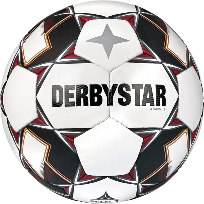 Voetbal Trainingsbal - Sportbal Wedstrijdbbal - Wedstrijden Trainen - Handgestikt FIFA Basic - Maat 5 - Wit Zwart Rood