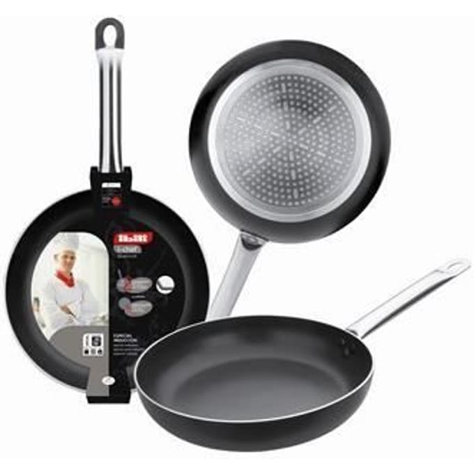 Poêle - I-Chef - 22 cm - Aluminium - Anti-adhésif - Manche inox