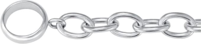 Quiges Jasseron Ketting zonder Sluiting Clipring voor Hangers - RVS - Dames - 90cm - EPK070