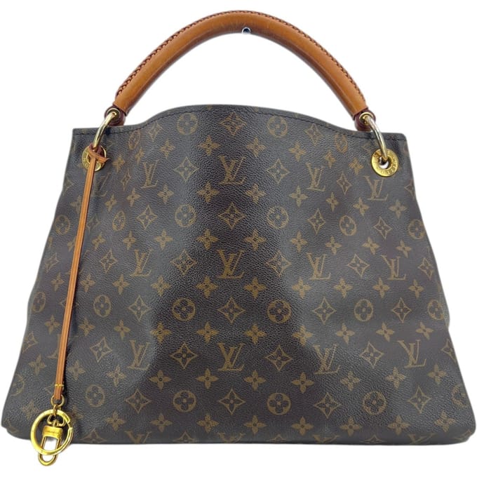 Louis Vuitton stoffen draagtas in artistieke stijl