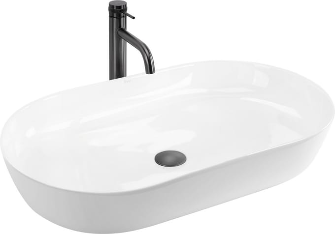 Rea Cleo 71 Opzetwastafel Wit 39X70X13Cm