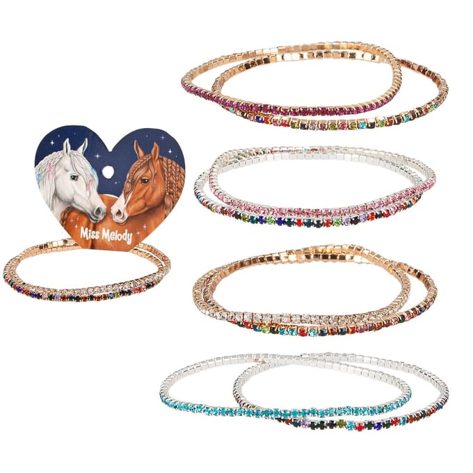 Depesche - Miss Melody strass armbanden - 1 set