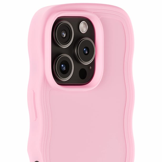 Holdit Wavy Case geschikt voor Apple iPhone 16 Pro Max - Pink
